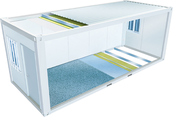 Container House Cross-sectional View