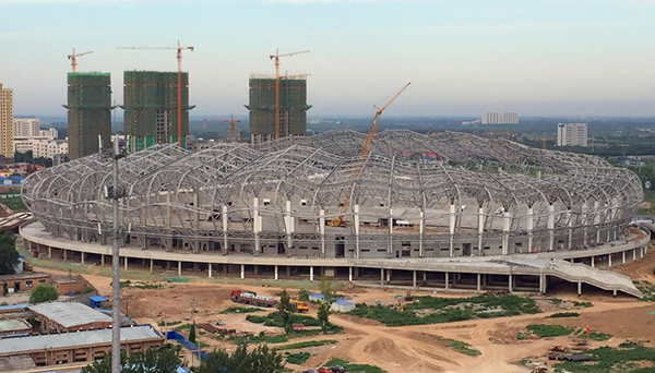 Analysis of Focus Points and Difficulties of the Stadium Steel Structure Project