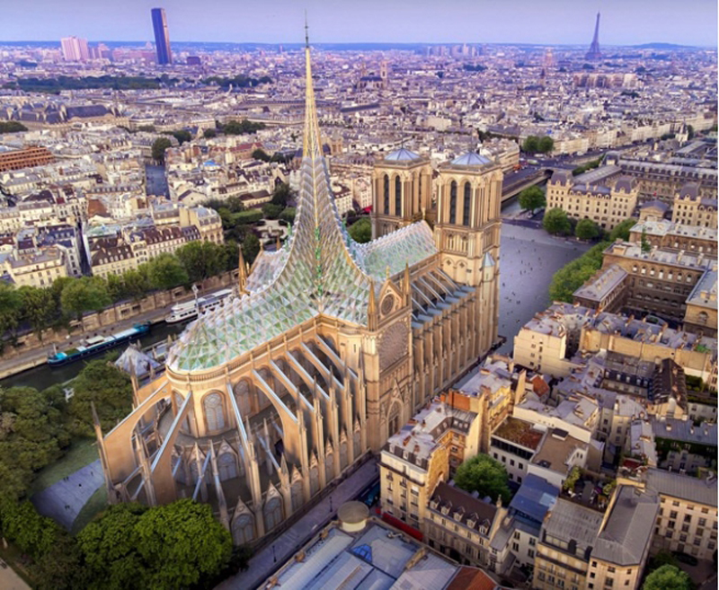 Analysis the steel structure techinical from the renovation of Notre Dame de Paris