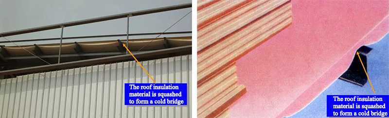 Anti-cold bridge measures for steel structure roof engineering