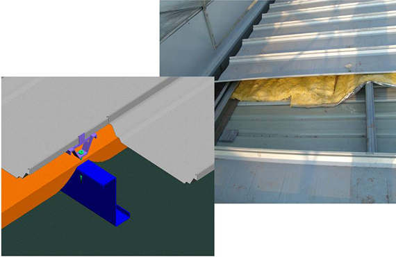 Anti-cold bridge measures for steel structure roof engineering