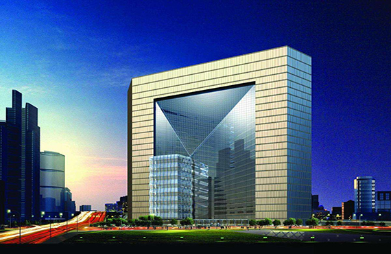 Beijing New Poly tower of steel structure engineering in China