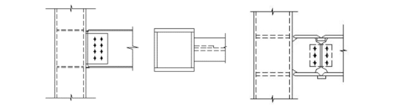 Connection joints type and form in steel structure