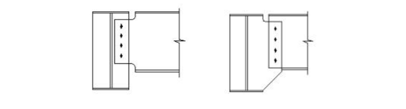 Connection joints type and form in steel structure