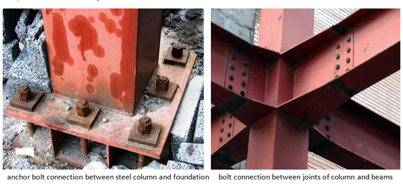 Fastener connection of steel structure