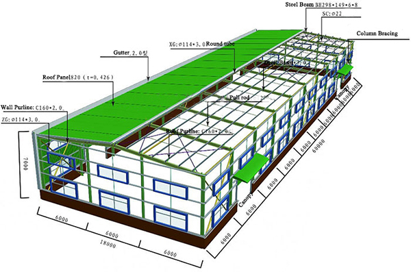 Light Portal Frame Steel Structure Design