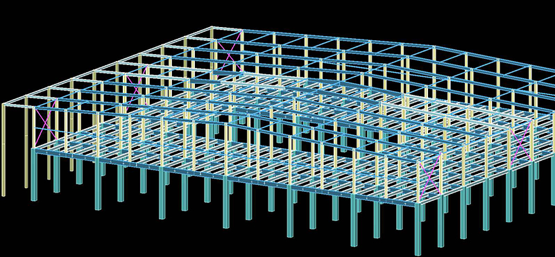 PKPM's experience in making steel structure