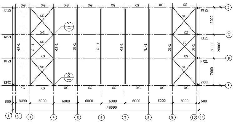 Single-storey portal steel structure workshop