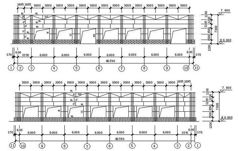 Single-storey portal steel structure workshop