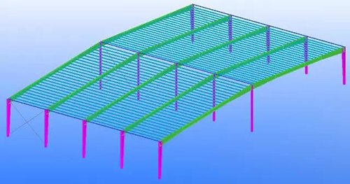 Steel structure construction plan