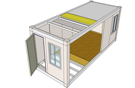 Steel Structure Modular Container House Building Composition