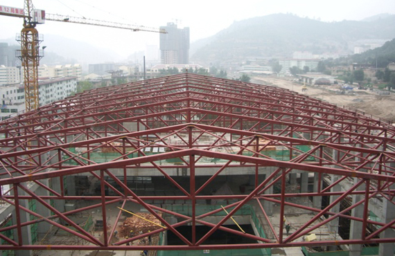 Steel structure roof trusses manufacturing process